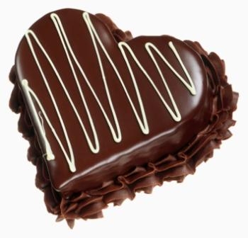 torta sacher a cuore