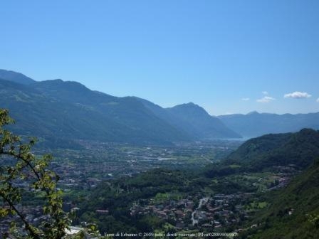 la Bassa Valle Camonica dove viene prodotto il Vino di montangna TERRE DI ERBANNO.