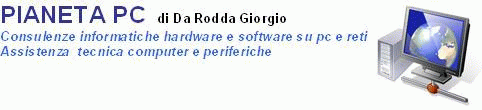 assistenza e riparazione plotter e stampanti installazioni e manutenzioni reti di calcolatori PIANETA PC DI DA RODDA GIORGIO