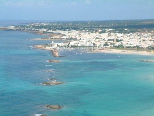 vista aerea spiaggia di Torre San Giovanni marina di ugento www.maresalento.net