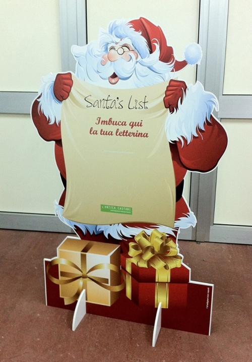 sagoma babbo natale autoreggente