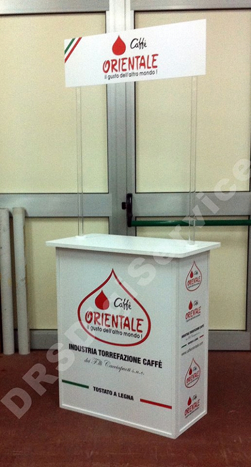 banchetto promozionale desk personalizzato
