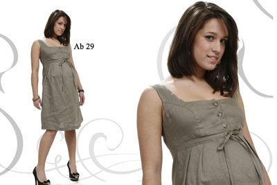vestito premaman in lino