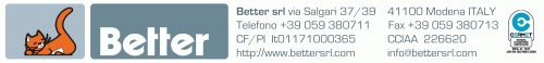 Better srl presenta G-A l'utlima tecnologia nel campo tastiere BETTER SRL