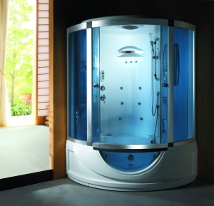 Box doccia e vasca idromassaggio con Bagno turco