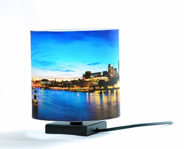Lampada rotonda personalizzata con stampa fotografica