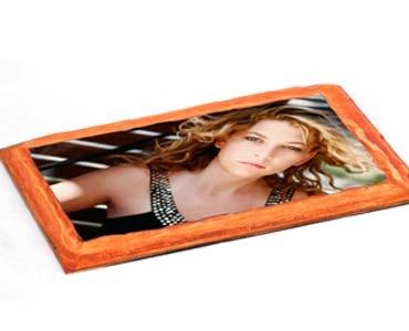 Stampe fotografiche su legno naturale arancio