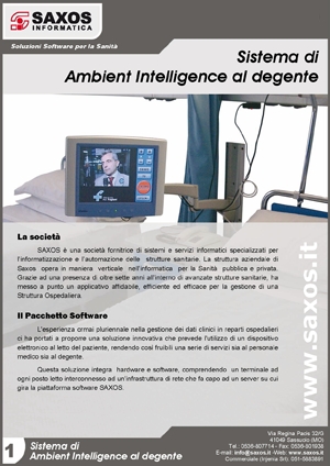 Ambient Intelligence a bordo letto