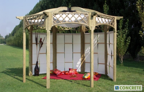 Gazebo in legno in kit di montaggio